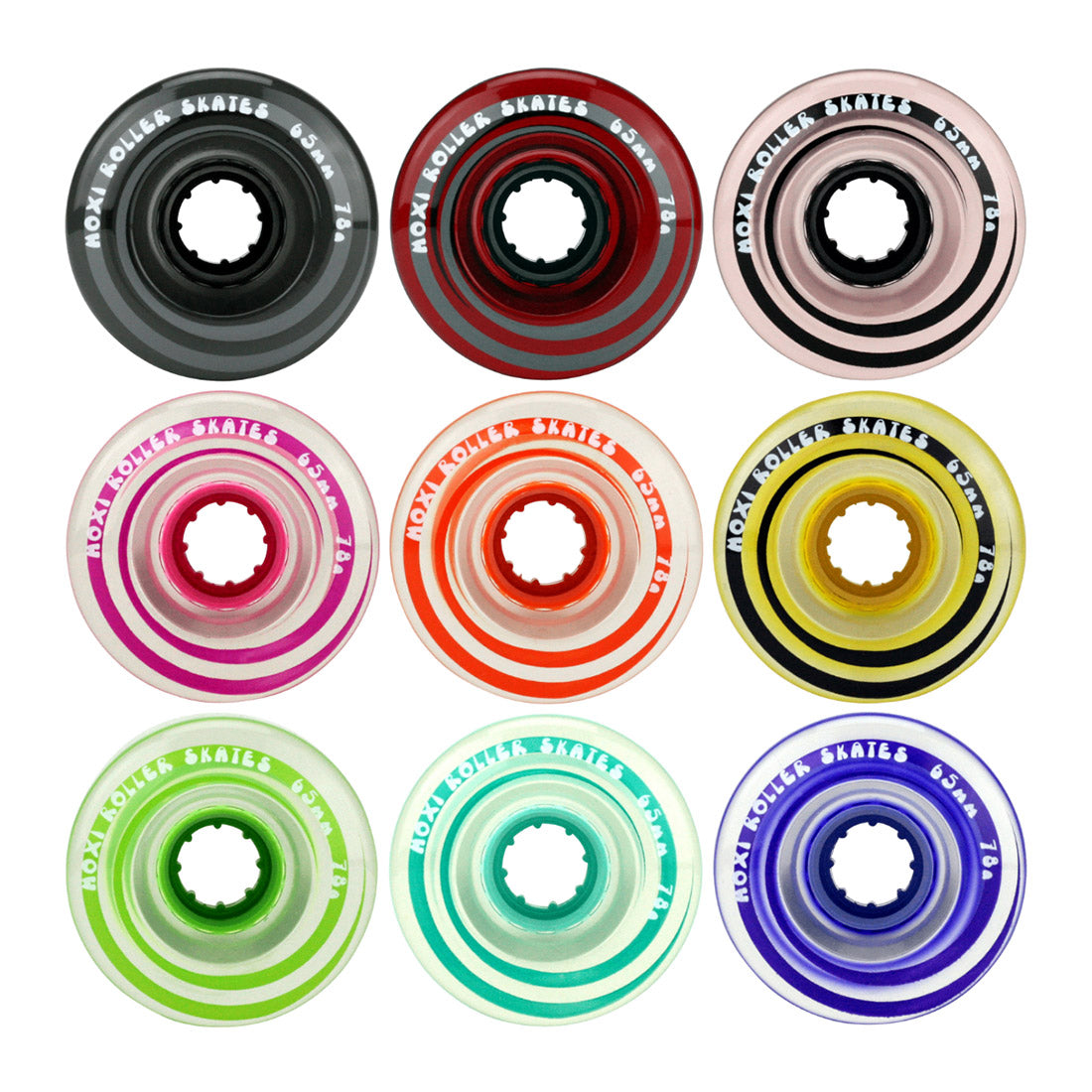 Moxi Gummy 65mm 78a Wheels 4pk Roller Skate Wheels