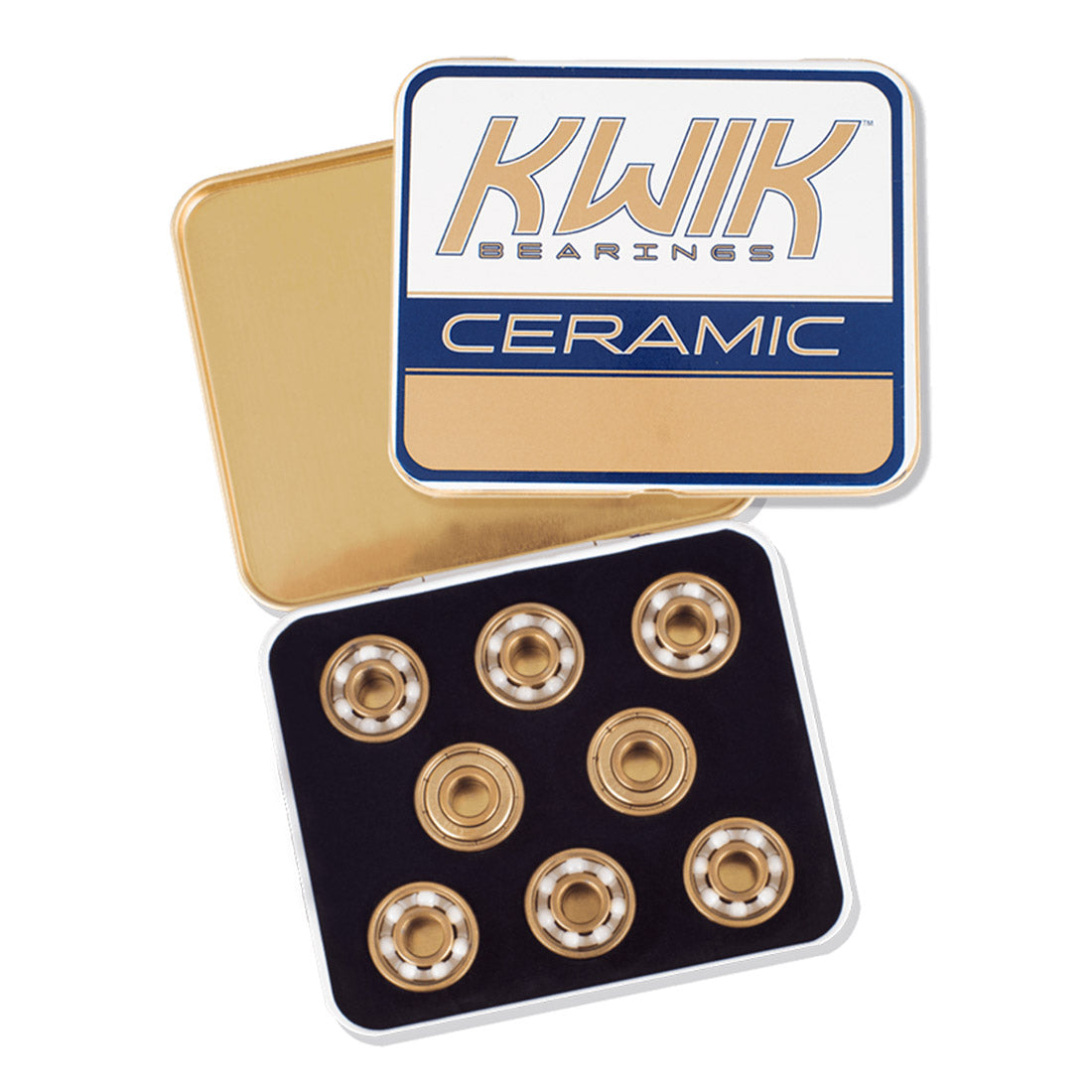 Kwik Ceramic Bearings 8mm 16pk Inline and Quad Bearings