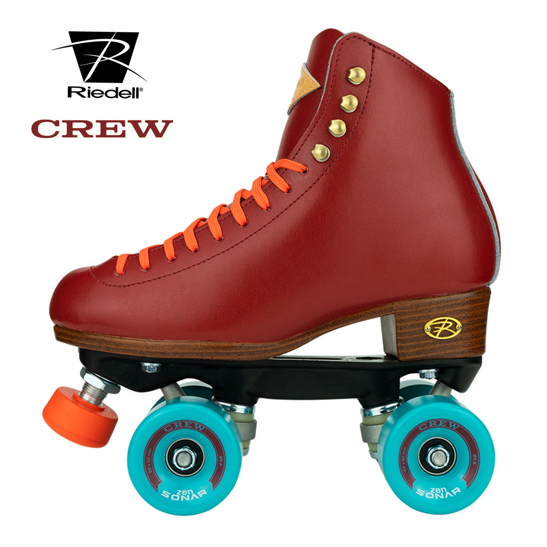 Riedell Crew Skate - Crimson Roller Skates