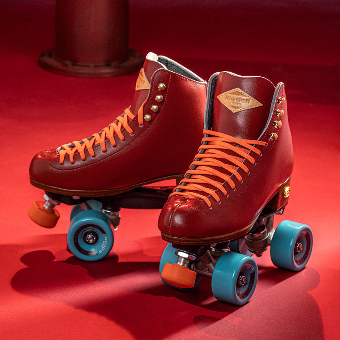 Riedell Crew Skate - Crimson Roller Skates