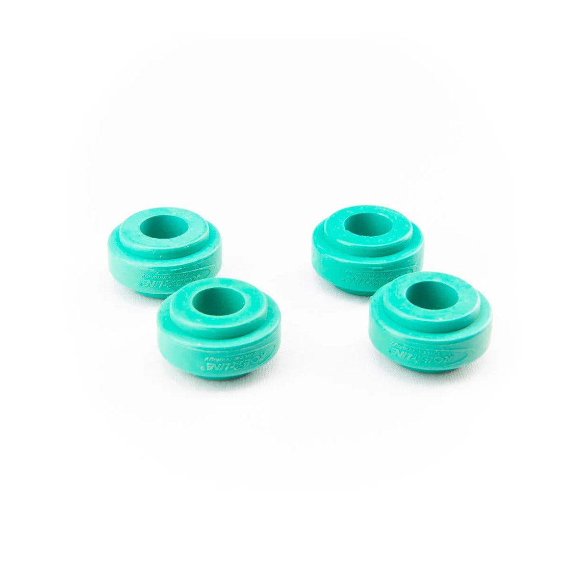 Roll-Line Rubber Cushions 4pk Lower (Flat) SOFT | Green Roller Skate Hardware and Parts