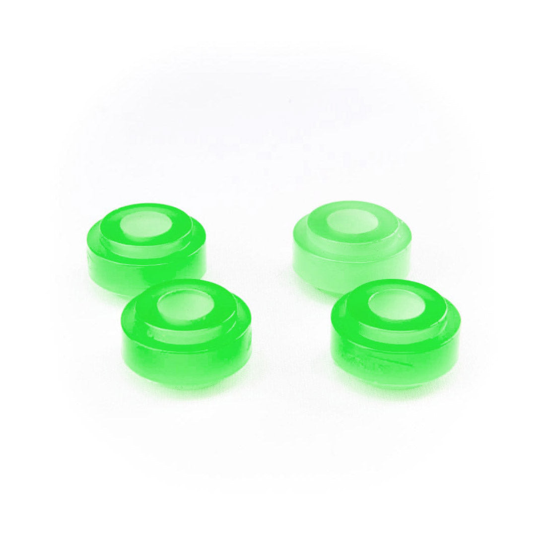 Roll-Line Urethane Cushions 4pk Lower (Flat) X-SOFT | Green Roller Skate Hardware and Parts