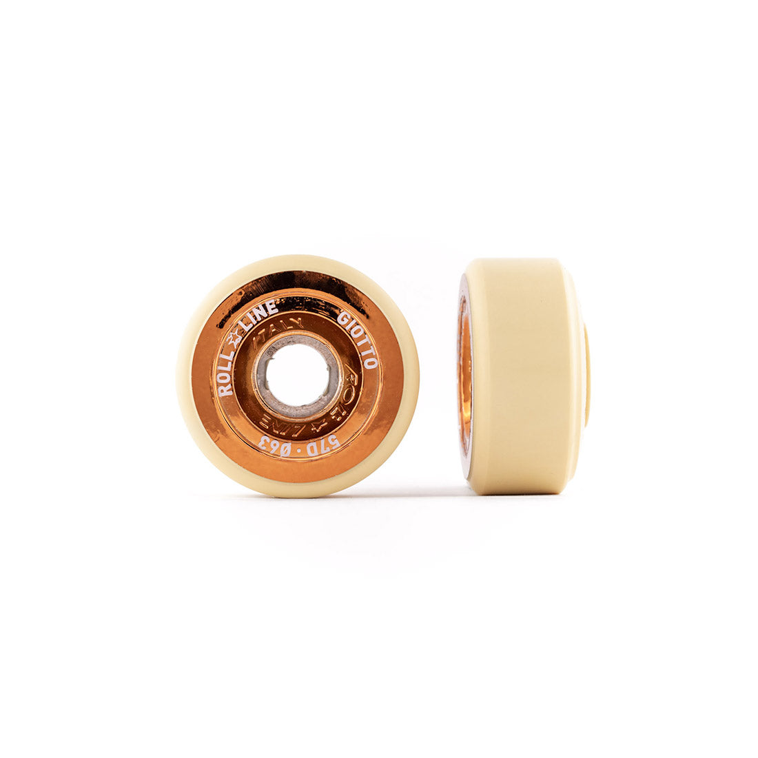 Roll-Line Giotto Figure Wheels 63mm 8pk 57D | Cream Roller Skate Wheels