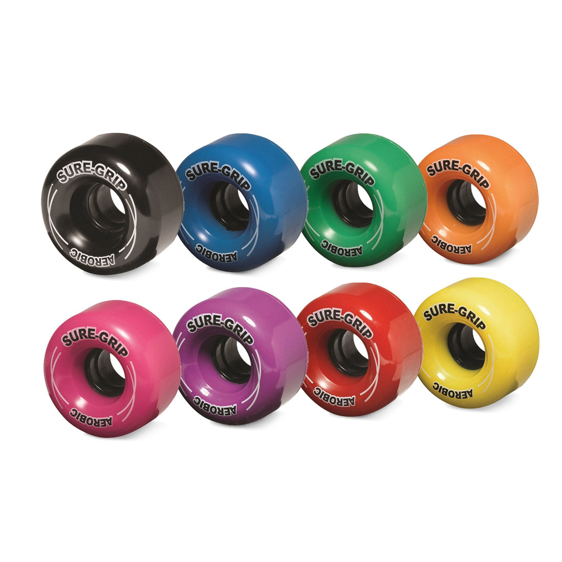 Sure-Grip Aerobic 62mm 85a Wheels 8pk Roller Skate Wheels