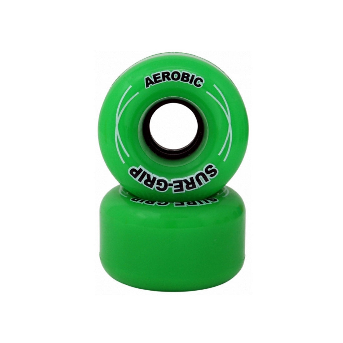 Sure-Grip Aerobic 62mm 85a Wheels 8pk Green Roller Skate Wheels