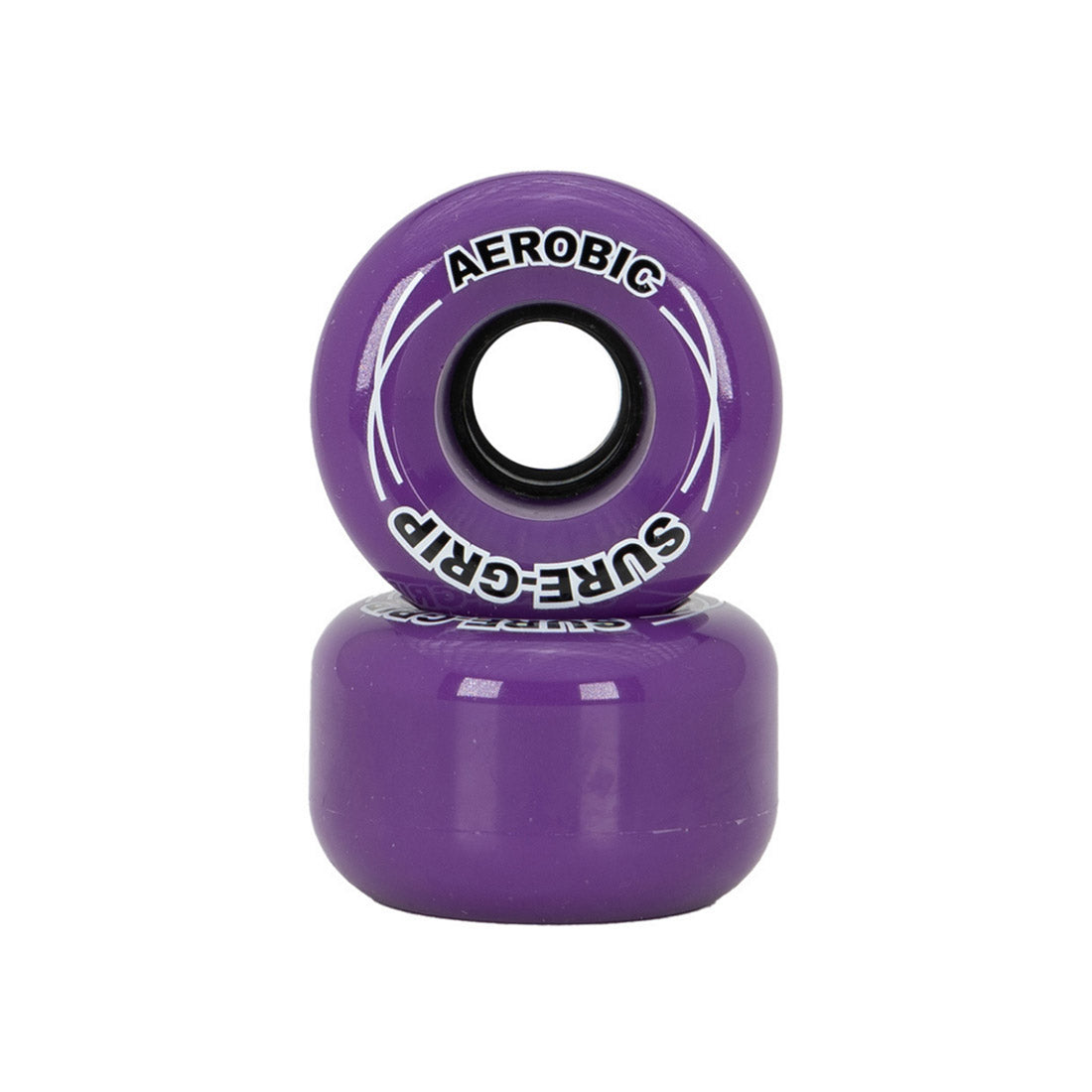 Sure-Grip Aerobic 62mm 85a Wheels 8pk Purple Roller Skate Wheels