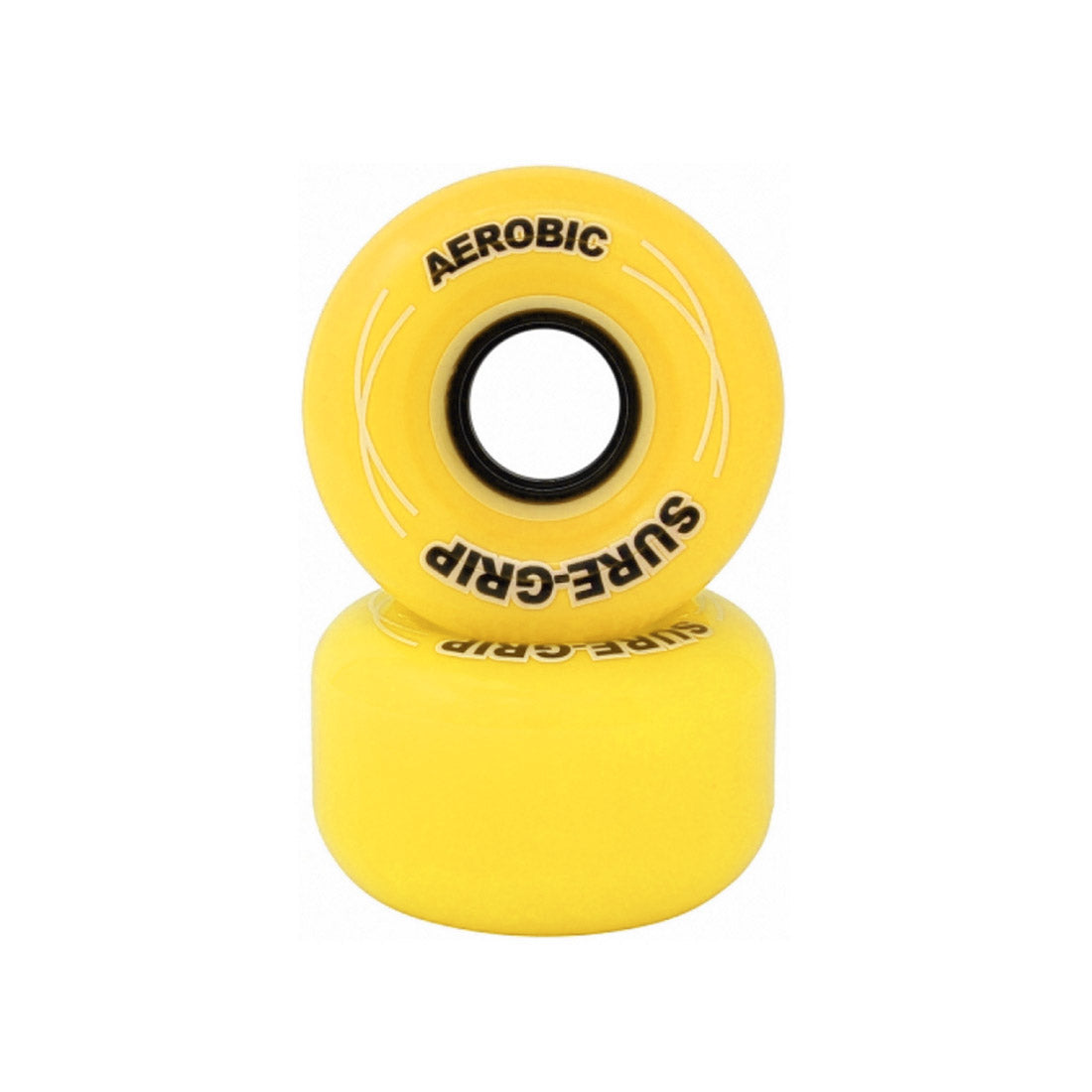 Sure-Grip Aerobic 62mm 85a Wheels 8pk Yellow Roller Skate Wheels