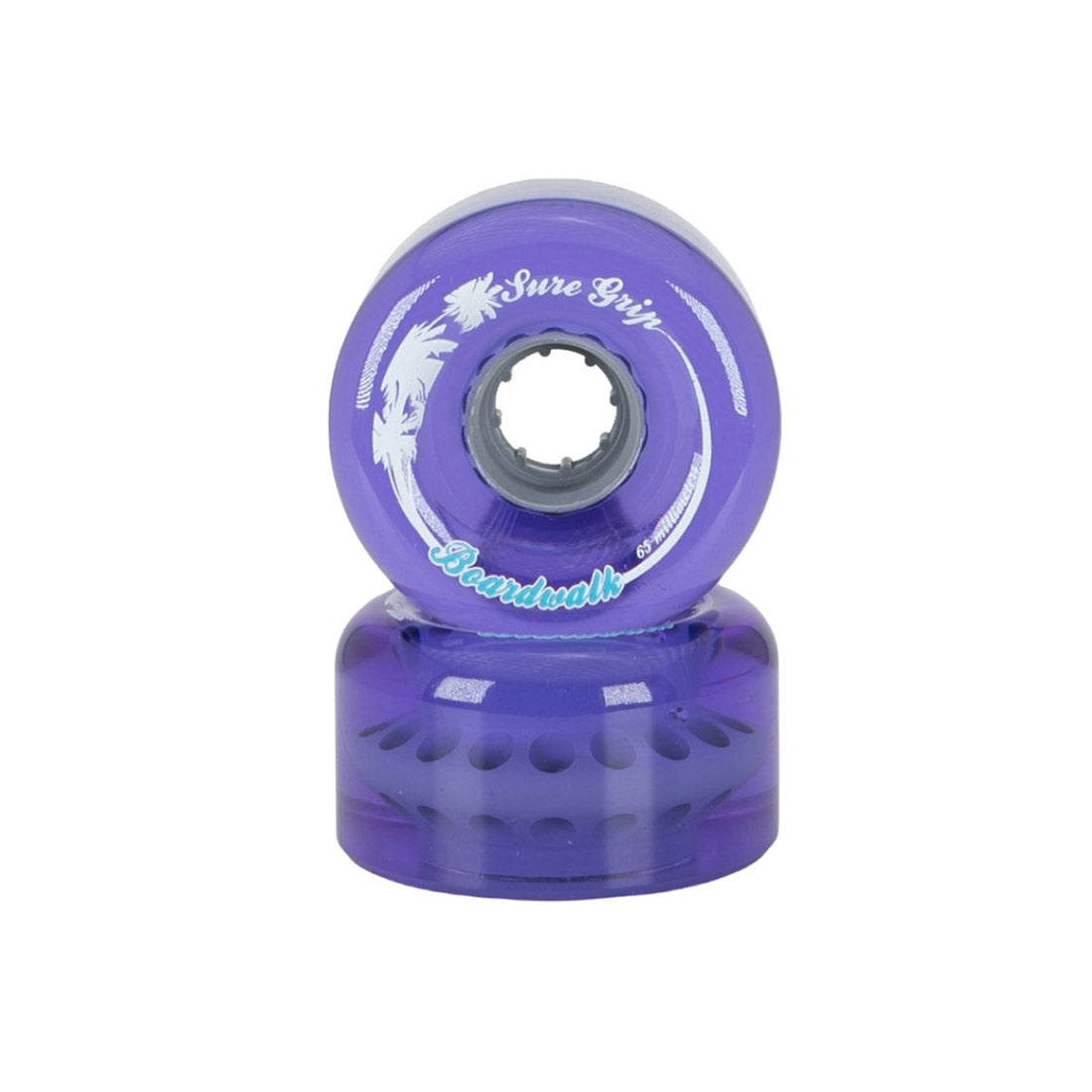 Sure-Grip Boardwalk 65mm 78a Wheels 8pk Purple Roller Skate Wheels