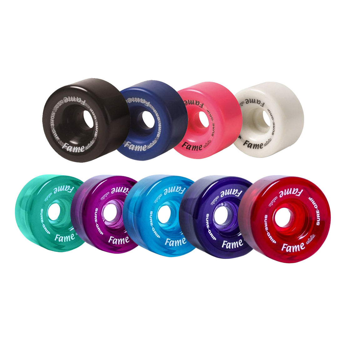 Sure-Grip Fame Artistic 57mm 95a Wheels 8pk Roller Skate Wheels