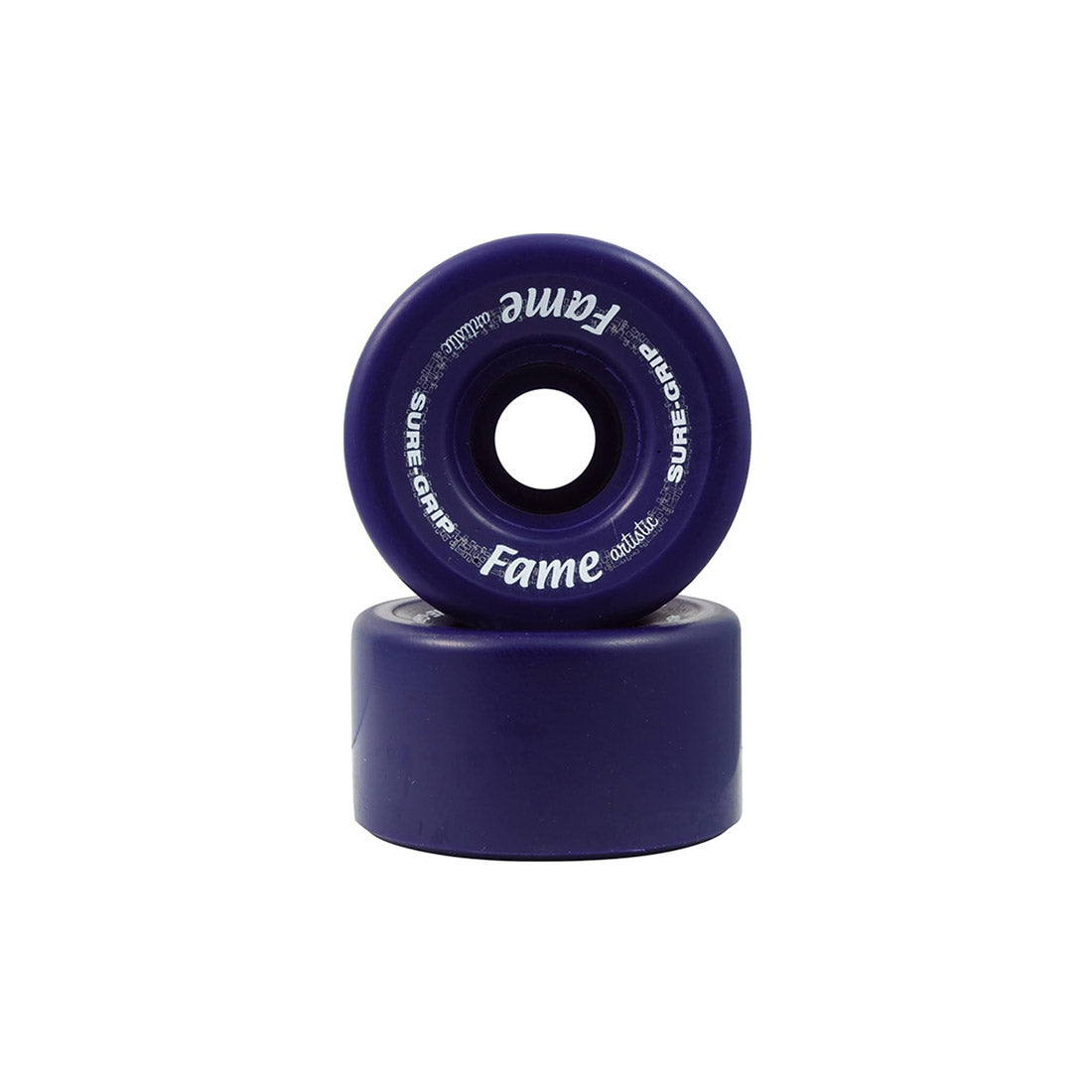 Sure-Grip Fame Artistic 57mm 95a Wheels 8pk Solid Blue Roller Skate Wheels