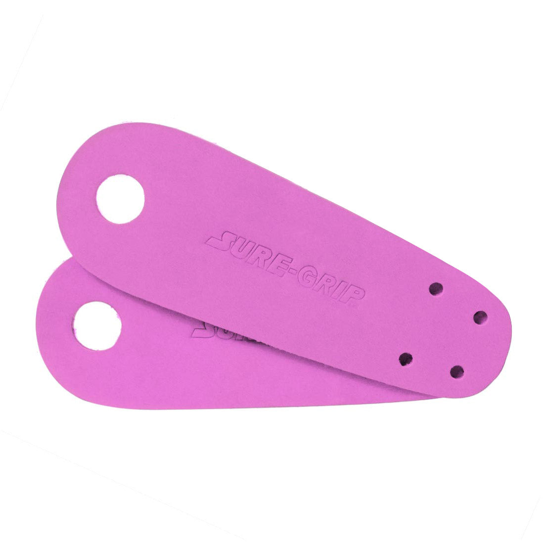 Sure-Grip Leather Flat Toe Guards Bright Pink Roller Skate Hardware and Parts