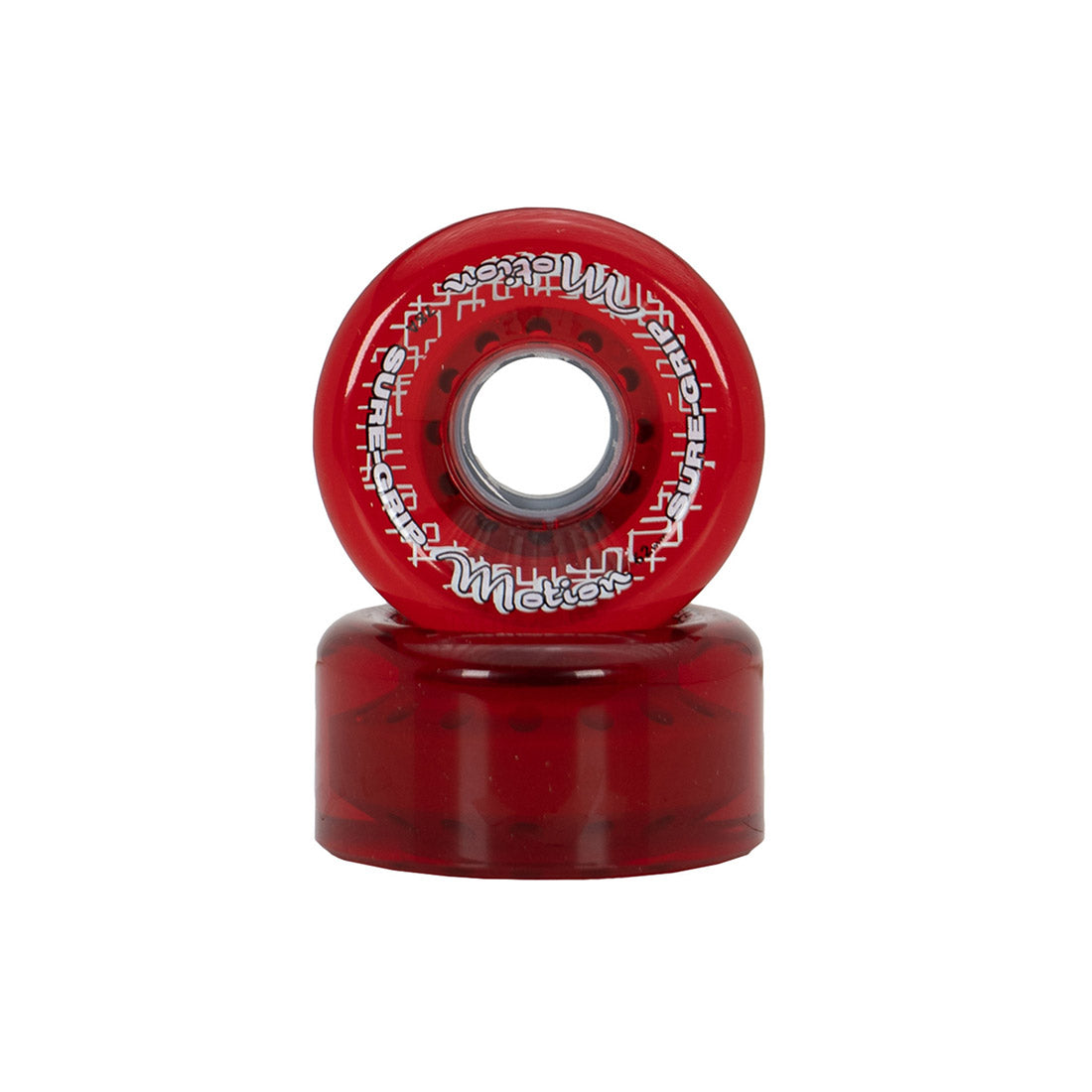 Sure-Grip Motion 62mm 78a Wheels 8pk Red Roller Skate Wheels