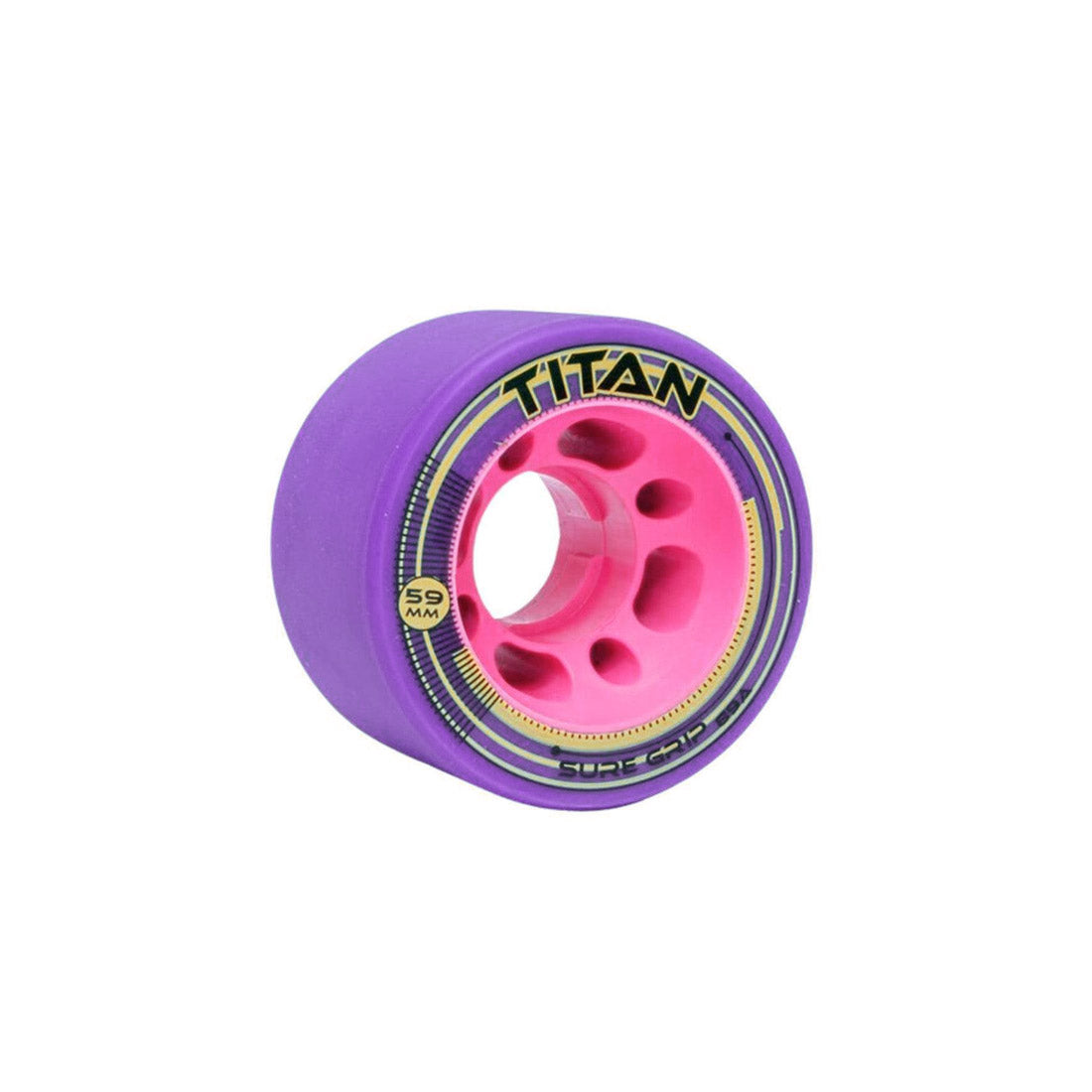 Sure-Grip Titan 59x35mm Wheels 4pk Purple - 89a Roller Skate Wheels