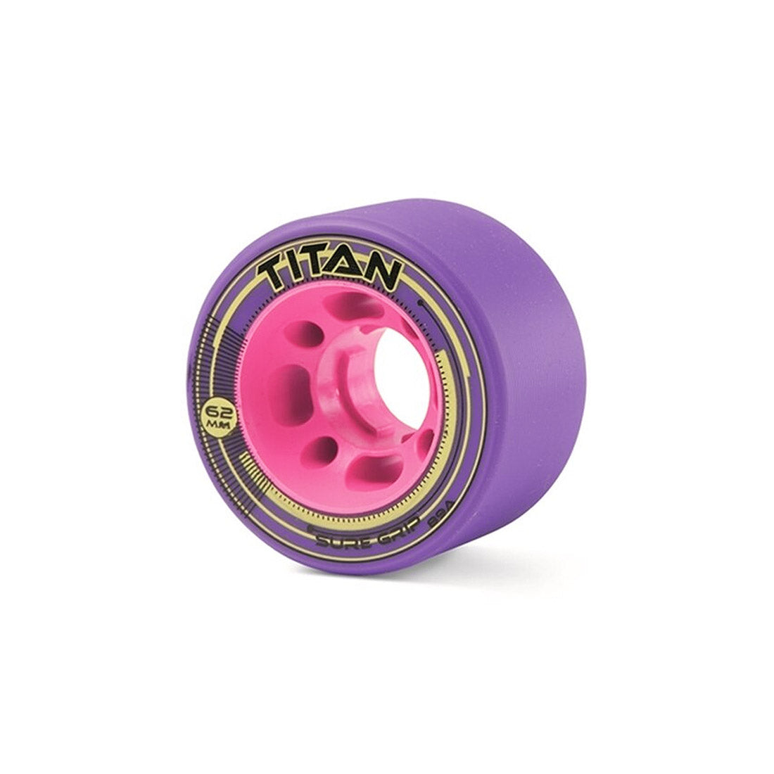 Sure-Grip Titan 62x35mm Wheels 4pk Purple - 89a Roller Skate Wheels