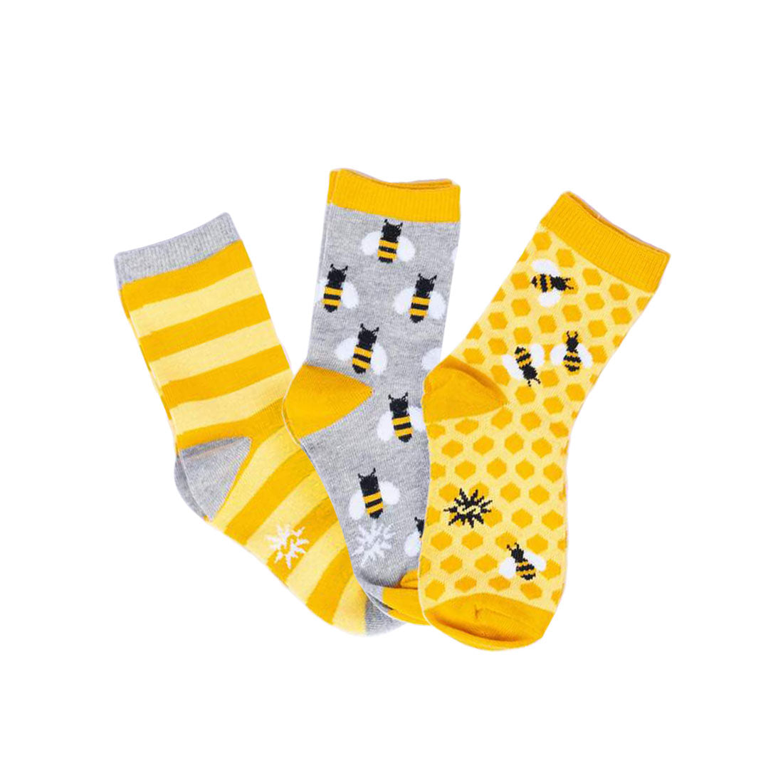 Sock It To Me - Kids Crew 3pk - Bee&#39;s Knees Apparel Socks