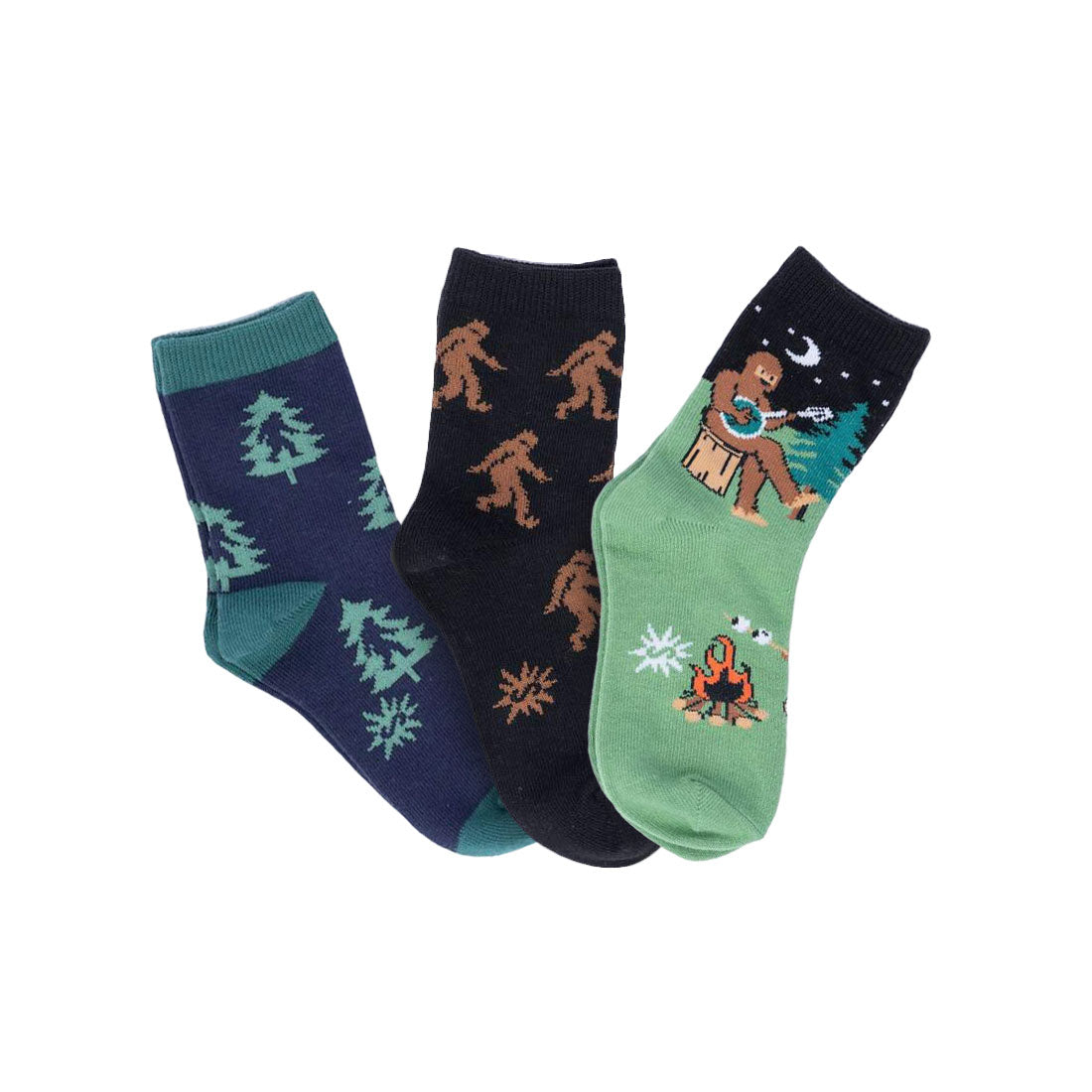 Sock It To Me - Kids Crew 3pk - Sasquatch Campout Apparel Socks