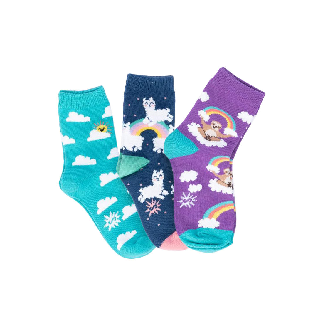 Sock It To Me - Kids Crew 3pk - Sloth Dreams Apparel Socks