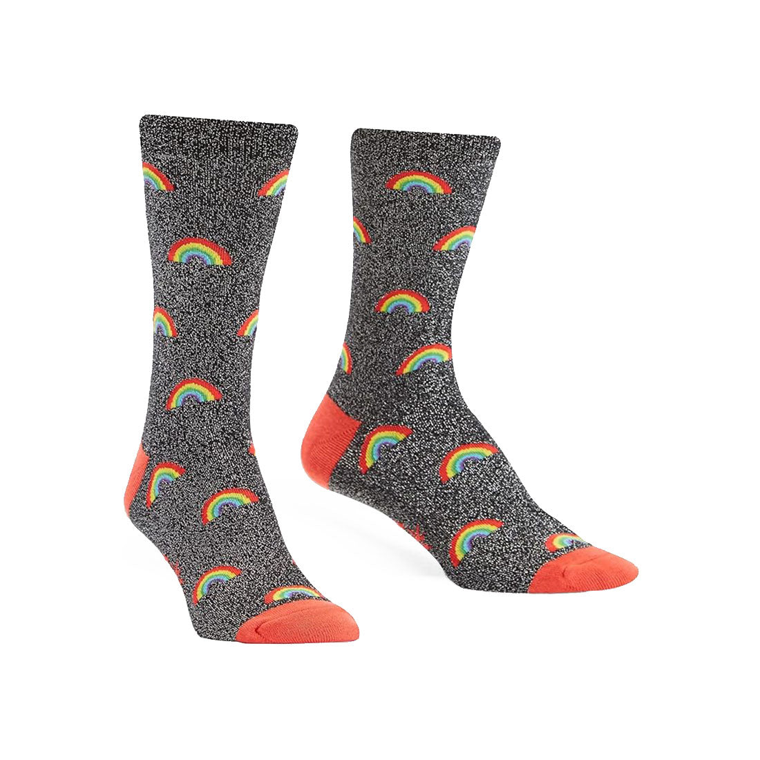 Sock It To Me - Adult Crew - Glitter Over The Rainbow Apparel Socks