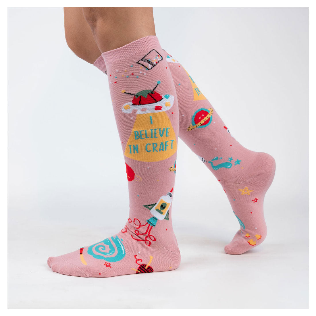 Sock It To Me - Knee High - I Believe In Craft Apparel Socks