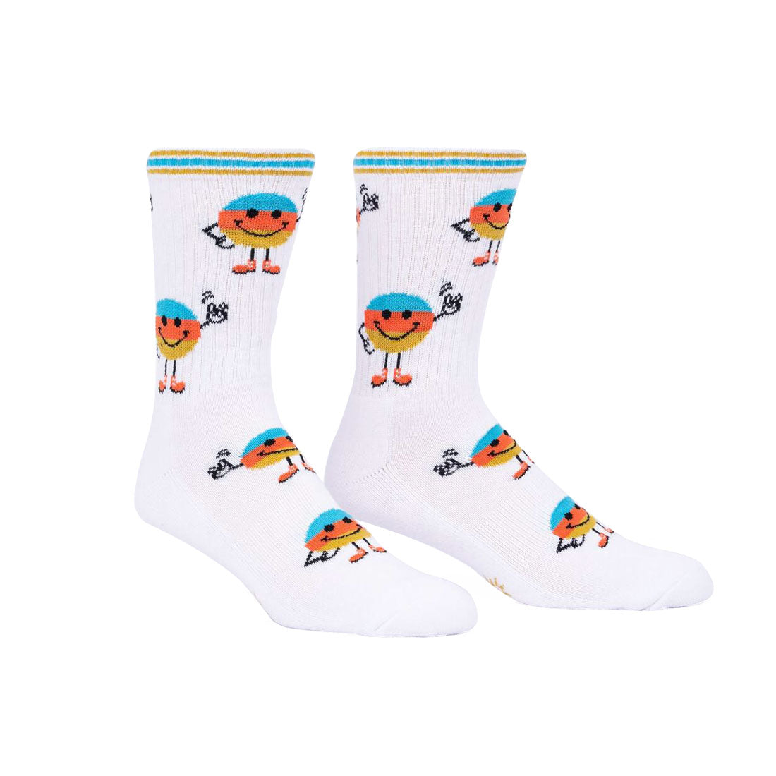 Sock It To Me - Ribbed Crew - This Is My Happy Face Apparel Socks