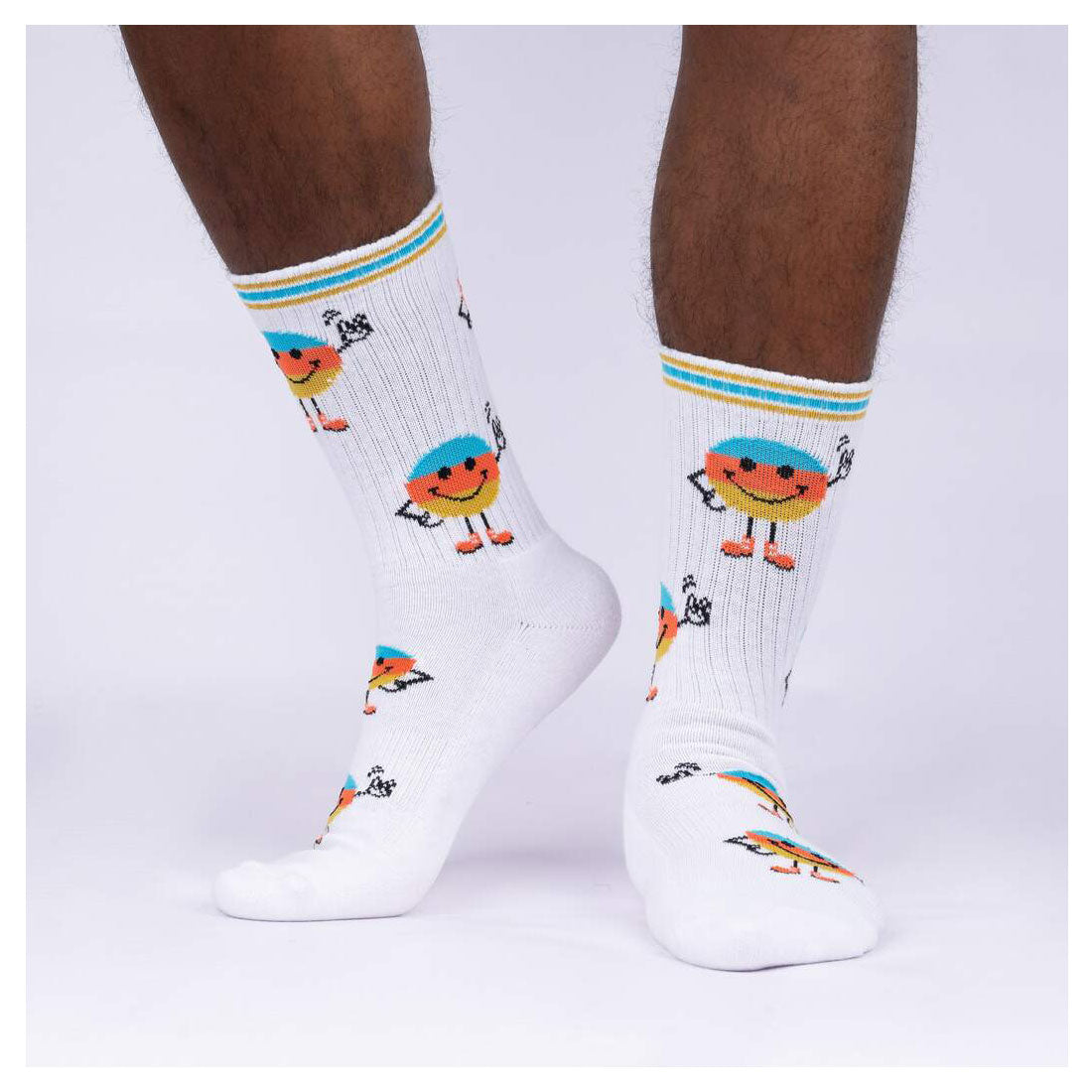 Sock It To Me - Ribbed Crew - This Is My Happy Face Apparel Socks