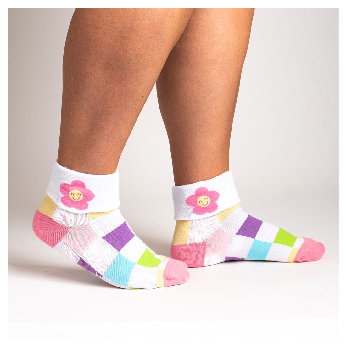 Sock It To Me - Turn Cuff Crew - Check You Out Apparel Socks