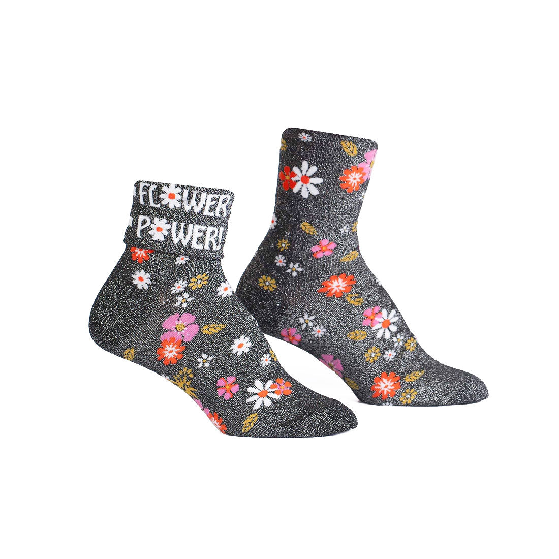 Sock It To Me - Turn Cuff Crew - Flower Power Apparel Socks