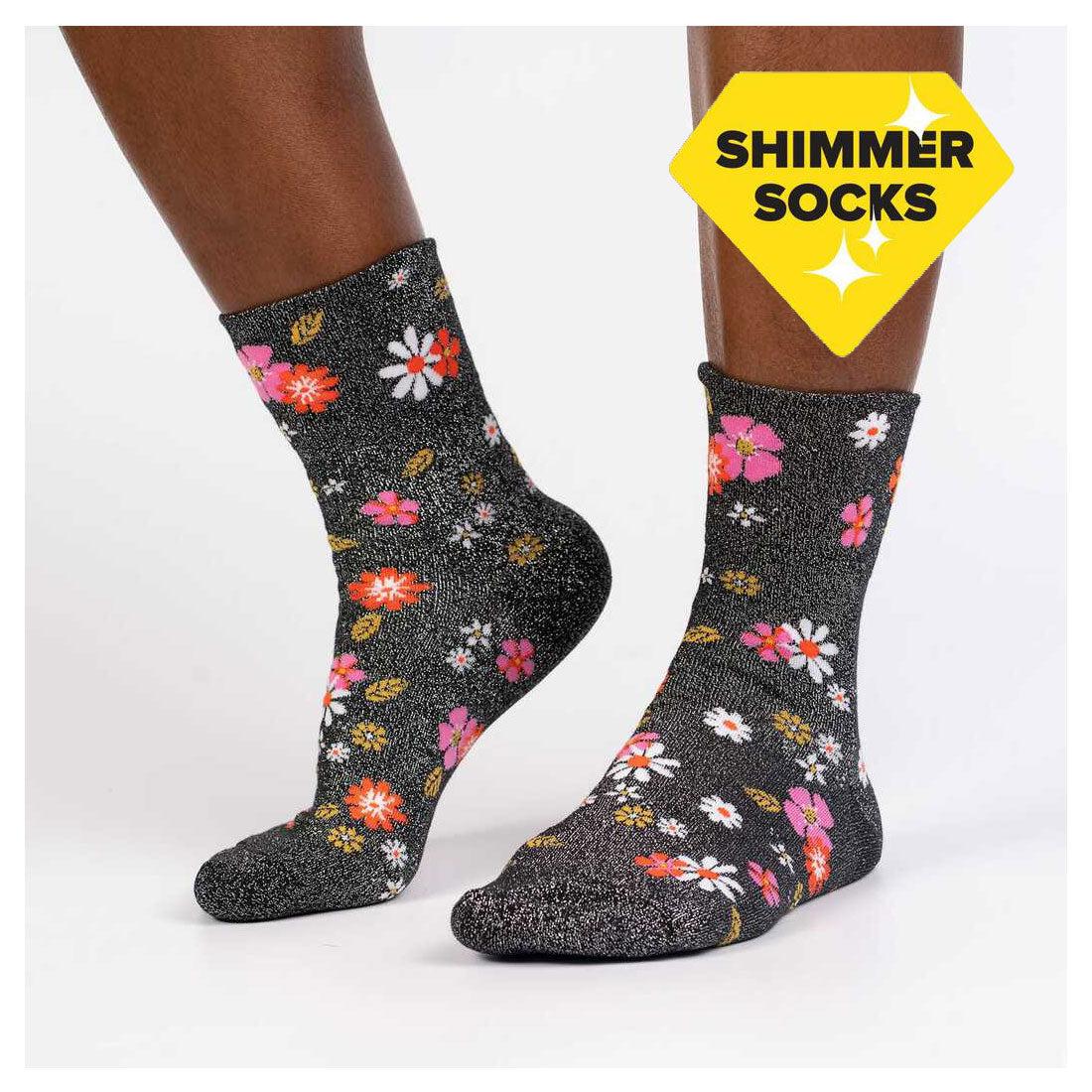 Sock It To Me - Turn Cuff Crew - Flower Power Apparel Socks