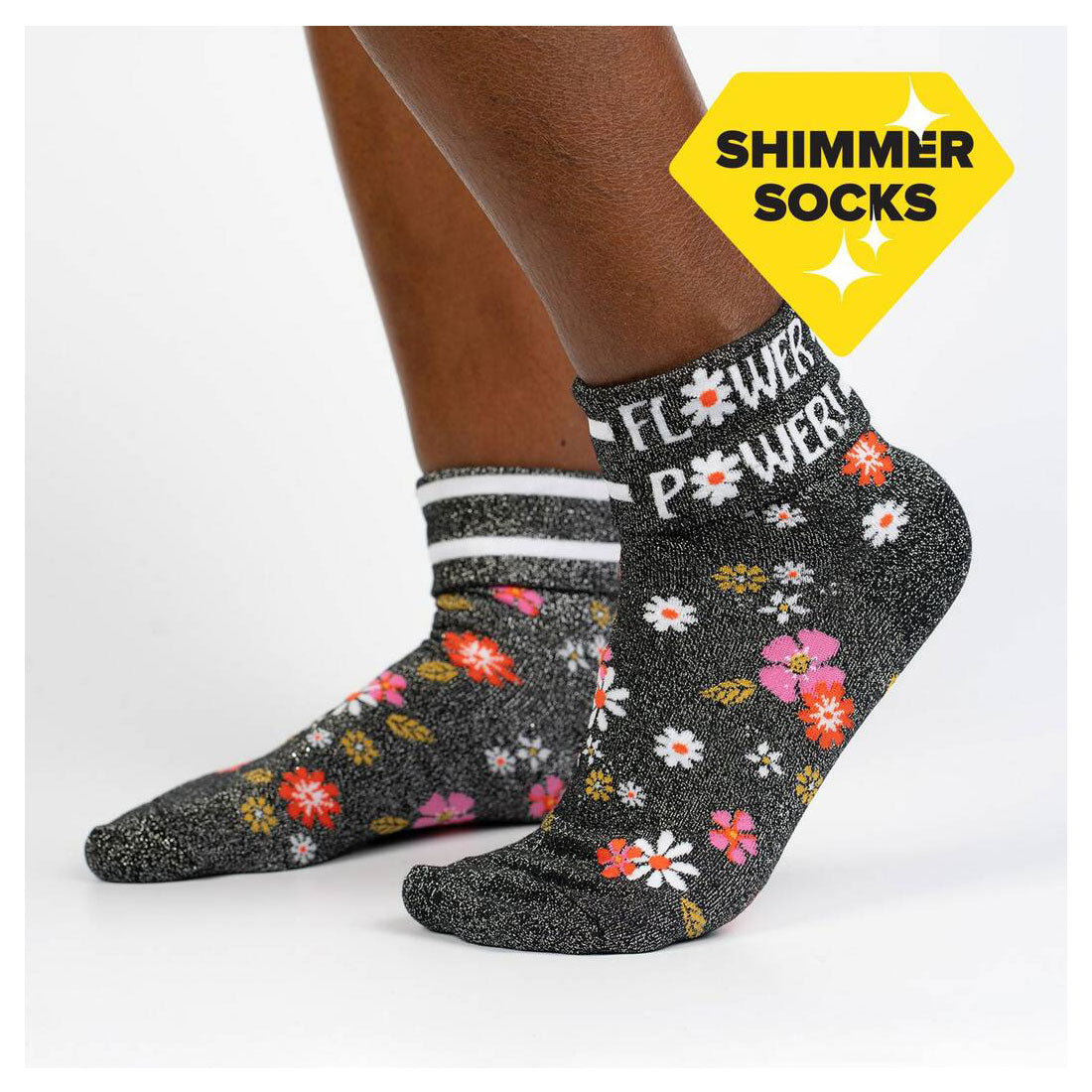 Sock It To Me - Turn Cuff Crew - Flower Power Apparel Socks