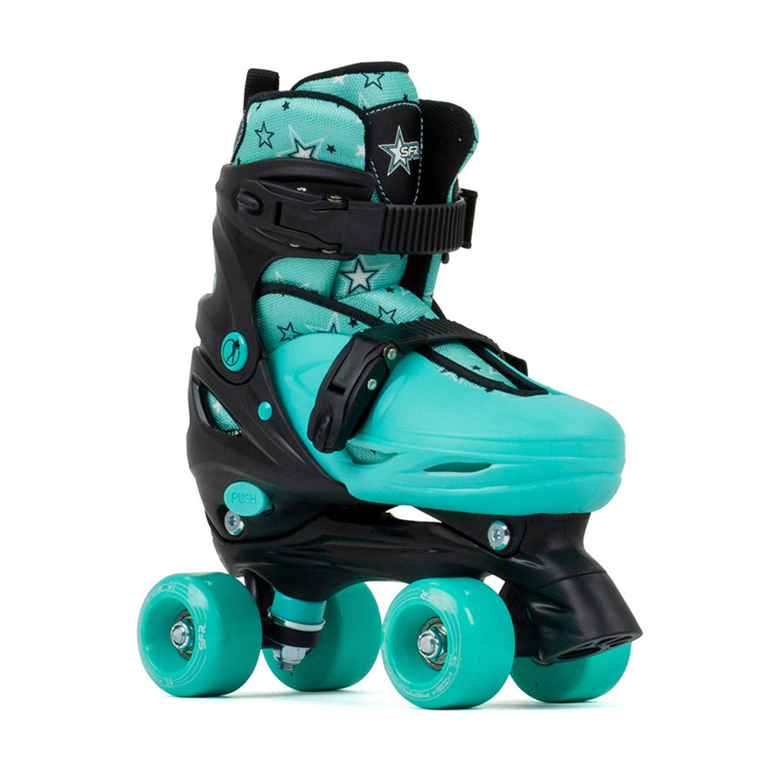 SFR Nebula Adjustable Skate - Black/Green Roller Skates