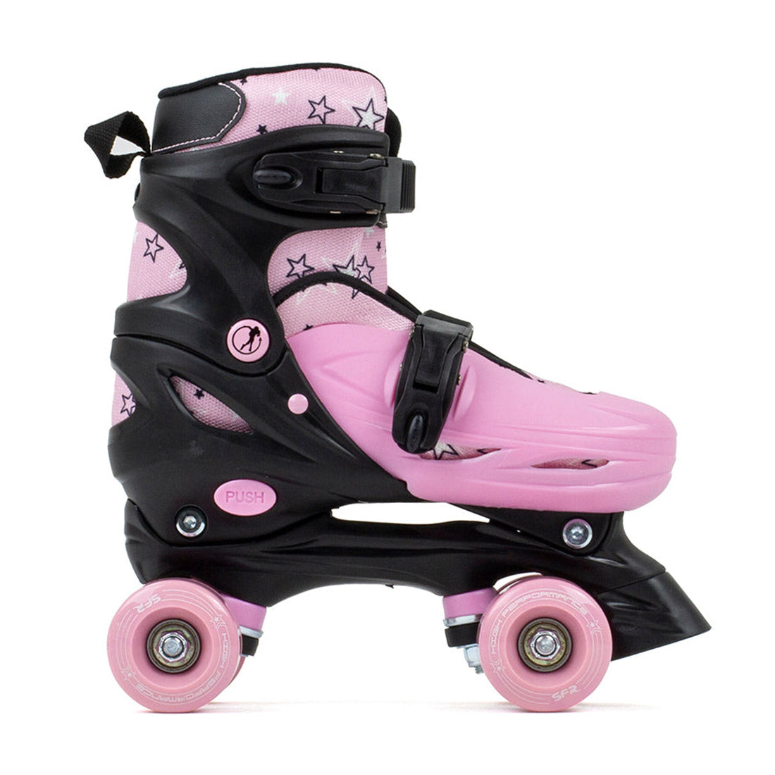 SFR Nebula Adjustable Skate - Black/Pink Roller Skates