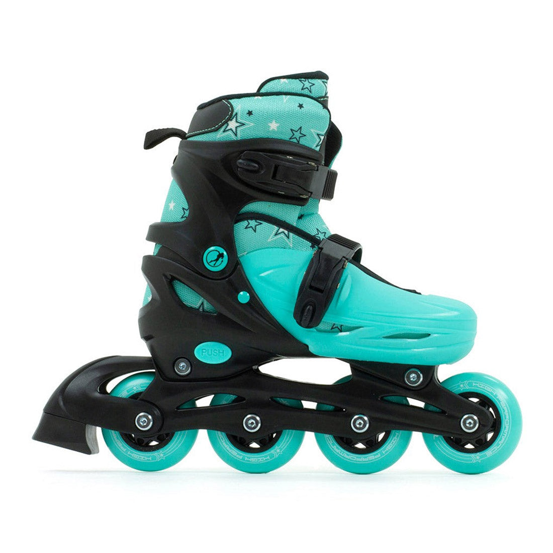 SFR Plasma Adjustable Skate - Black/Green Inline Kids