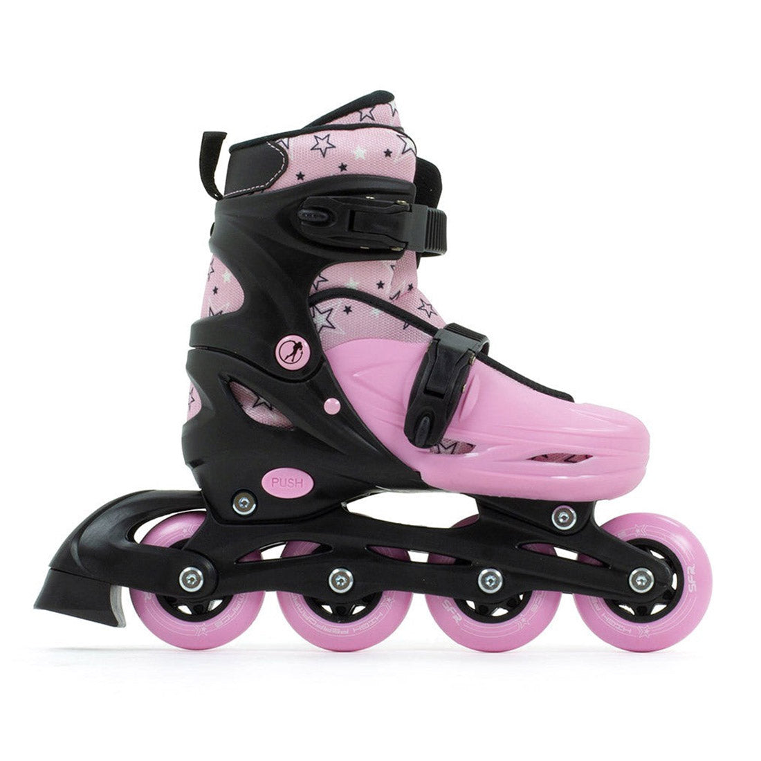 SFR Plasma Adjustable Skate - Black/Pink Inline Kids