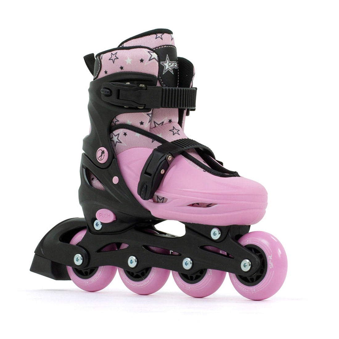 SFR Plasma Adjustable Skate - Black/Pink Inline Kids