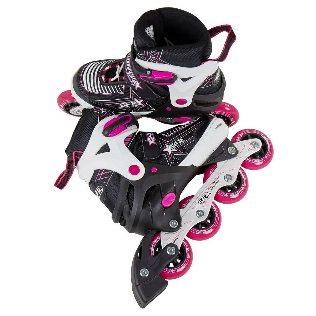 SFR Pulsar Adjustable Skate - Black/Pink Inline Kids