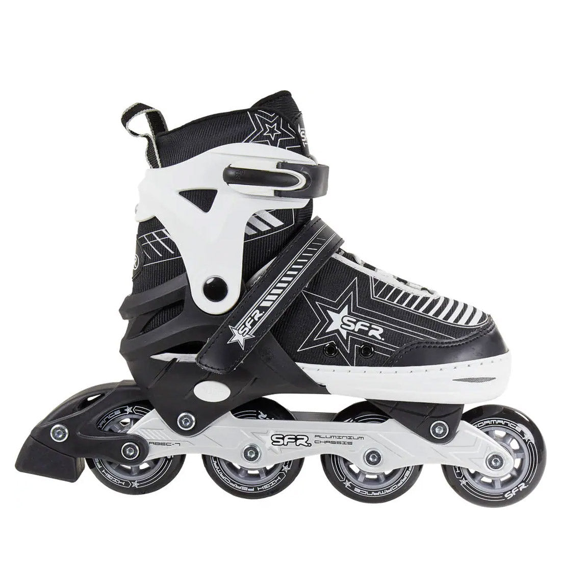 SFR Pulsar Adjustable Skate - Black/Silver Inline Kids