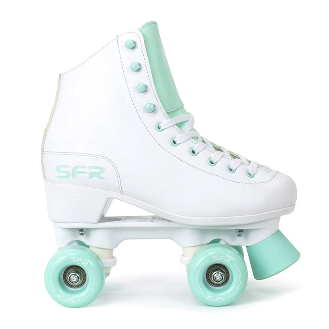 SFR Figure Skate - White/Green Roller Skates