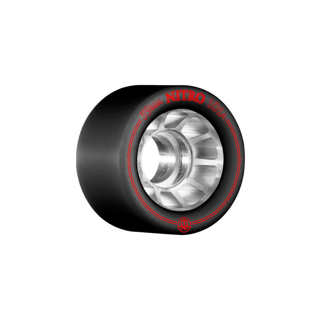 Rollerbones Nitro 59mm Wheels 8pk 101a Black Roller Skate Wheels