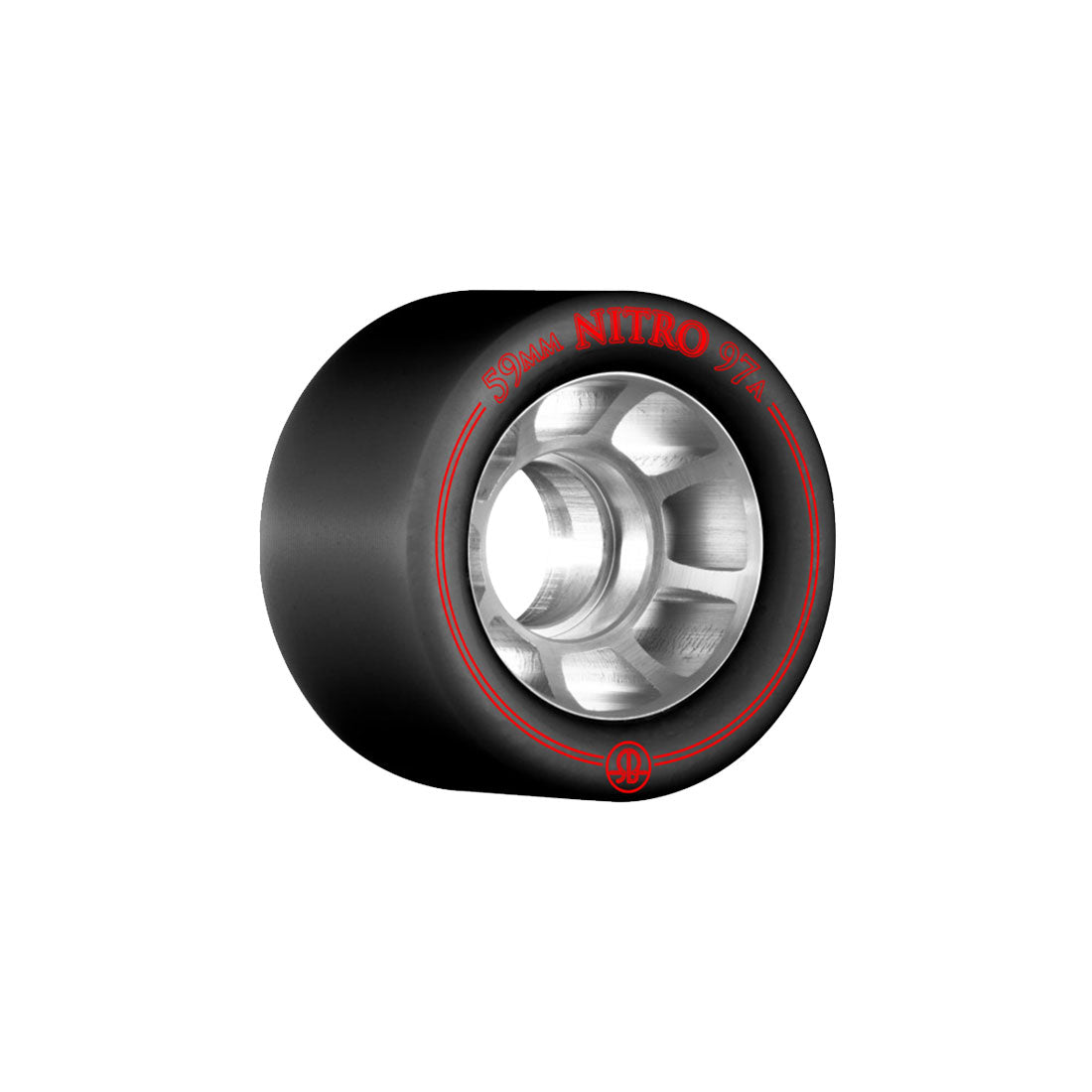 Rollerbones Nitro 59mm Wheels 8pk 97a Black Roller Skate Wheels