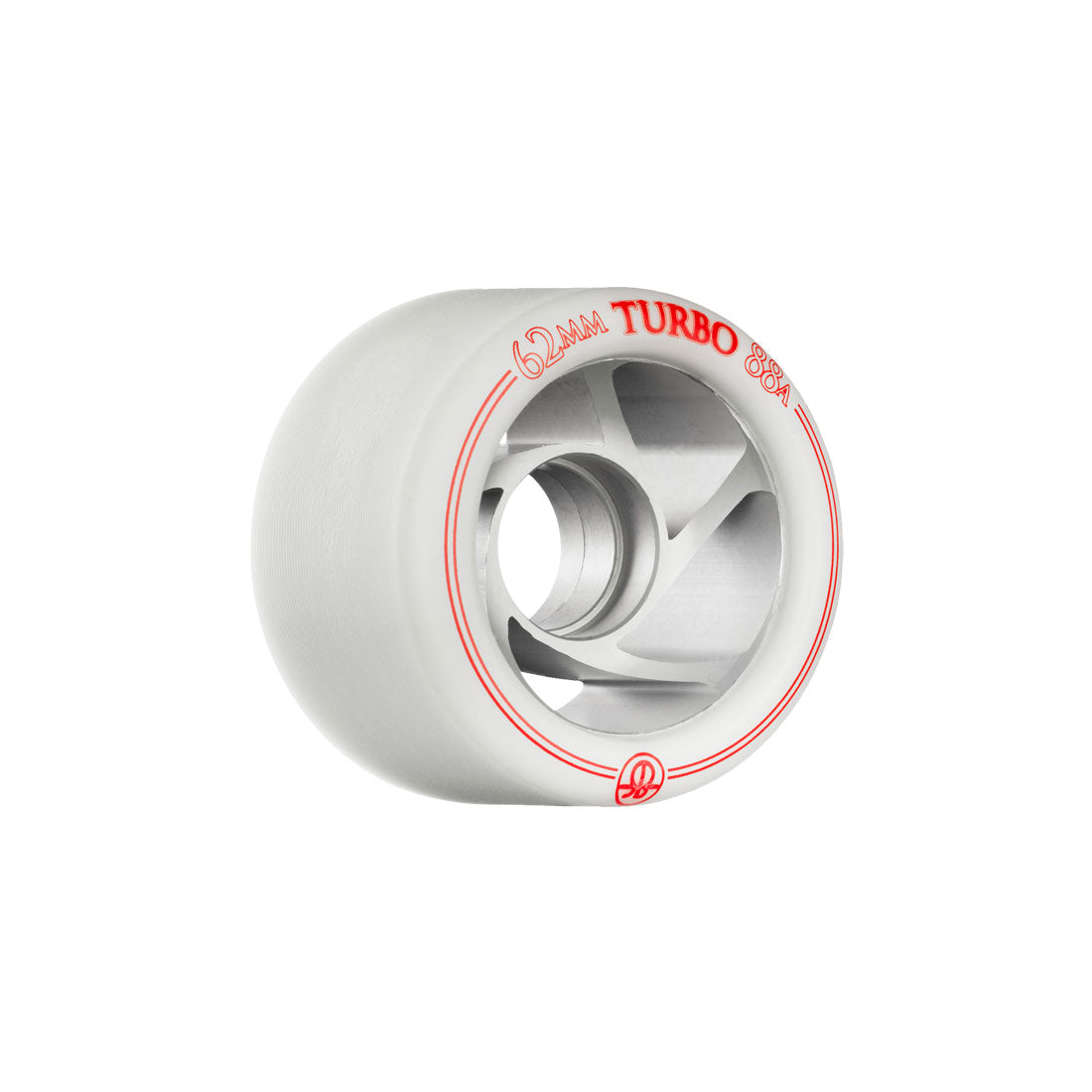 Rollerbones Turbo 62mm Wheels 8pk 88a White Roller Skate Wheels