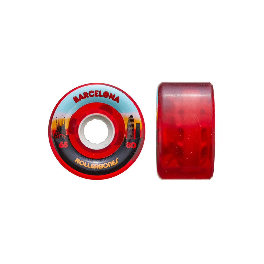 Rollerbones Outdoor Barcelona 65mm 80a 8pk Roller Skate Wheels