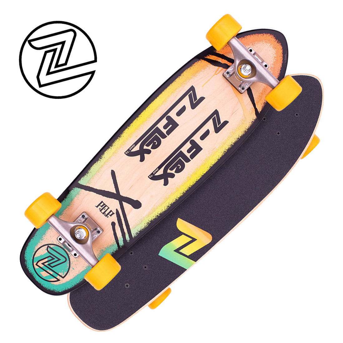 Z-Flex POP 27 Cruiser Complete - Rasta Skateboard Compl Cruisers