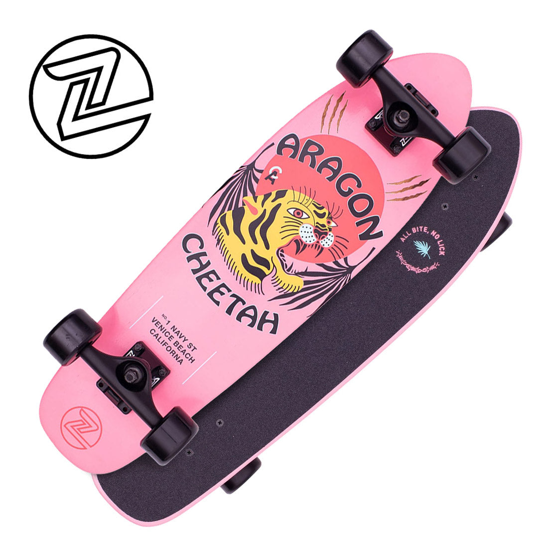 Z-Flex Aragon Cheetah 27 Cruiser Complete - Pink Skateboard Compl Cruisers