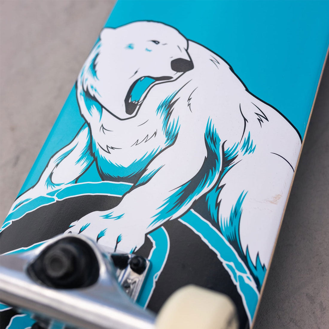 Z-Flex Polar Bear 7.25 Mini Complete Skateboard Completes Modern Street