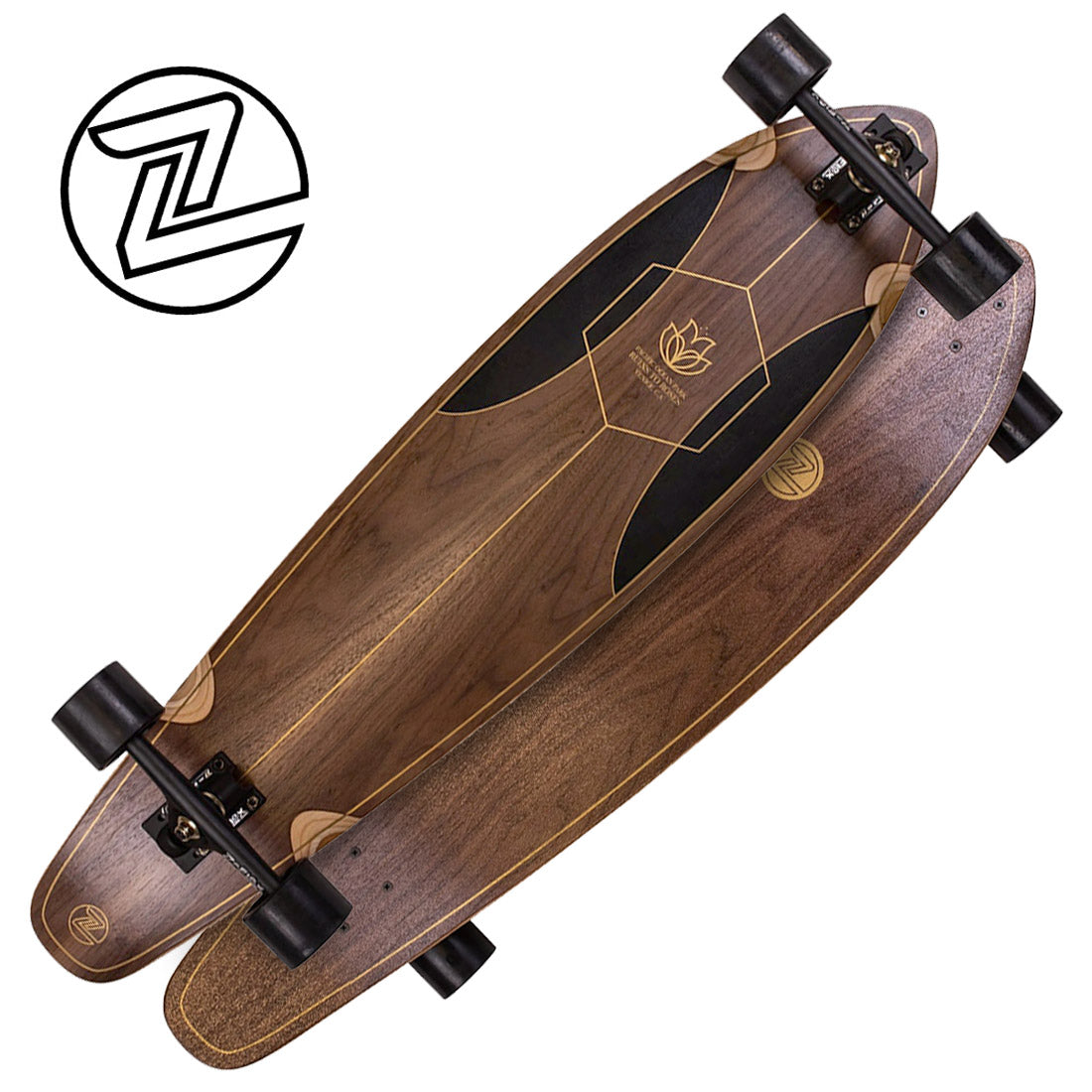 Z-Flex Ruins to Roses 39 Roundtail Complete Skateboard Completes Longboards