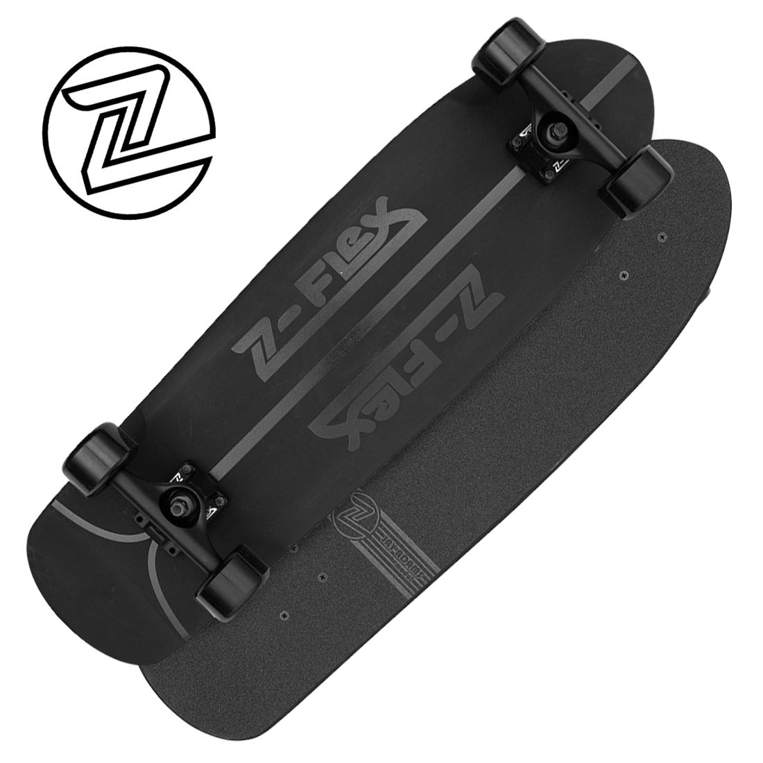 Z-Flex Shadow Lurker 30 Shorebreak Complete Skateboard Compl Cruisers