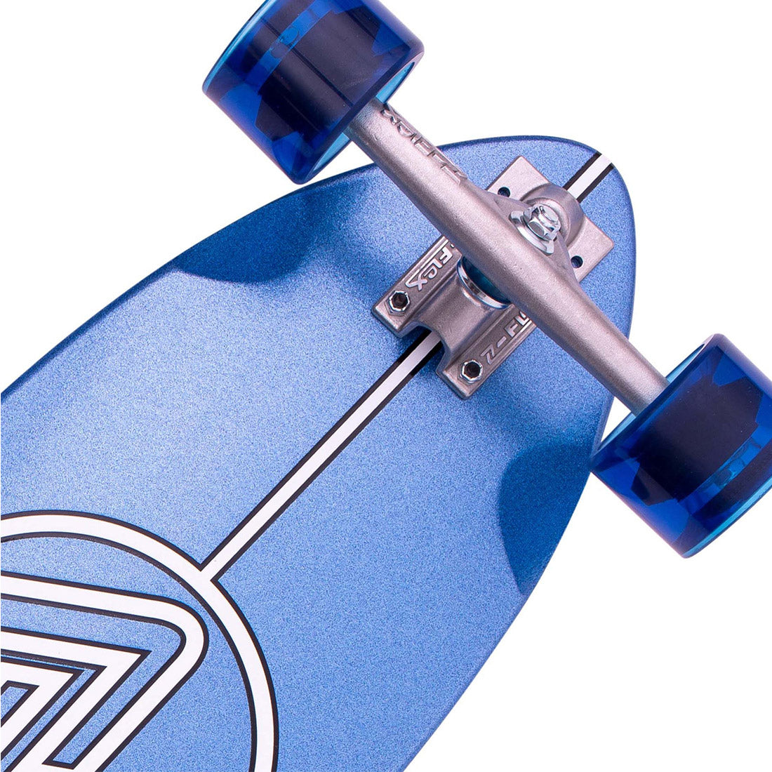 Z-Flex Metal Flake 38 Jay Adams Roundtail Complete - Blue Skateboard Completes Longboards