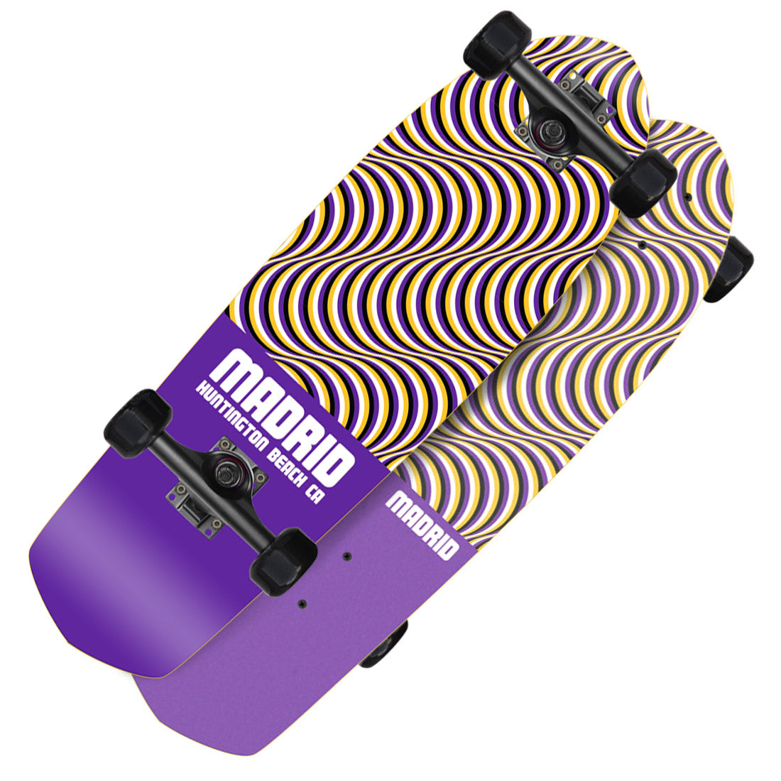 Madrid Picket Illusion 28.5 Complete - Purple Skateboard Compl Cruisers