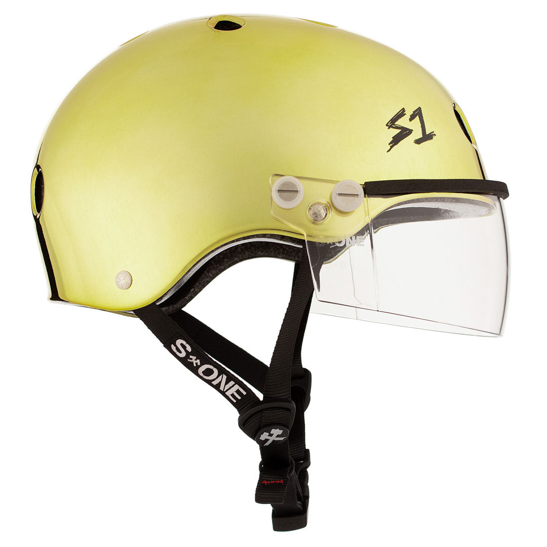 S-One Visor Lifer Helmet - Gold Mirror Helmets