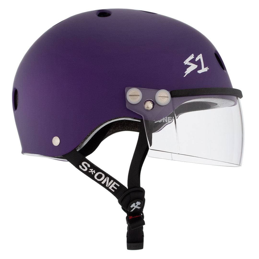 S-One Visor Lifer Helmet - Purple Matte Helmets